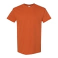 thumbnail image 1 of Gildan Unisex Heavy Short Sleeve T-Shirt 100% Cotton Classic Fit Plain Crew Neck Tee (Texas-Orange, S), 1 of 6