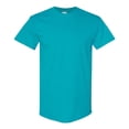 thumbnail image 1 of Gildan Unisex Heavy Short Sleeve T-Shirt 100% Cotton Classic Fit Plain Crew Neck Tee (Tropical-Blue, 3XL), 1 of 6