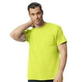 thumbnail image 1 of Gildan Unisex High Visibility Safety Pocket T-Shirt 50/50 Cotton/polyester Hi Vis Workwear Tee (Safety-Green, L), 1 of 10