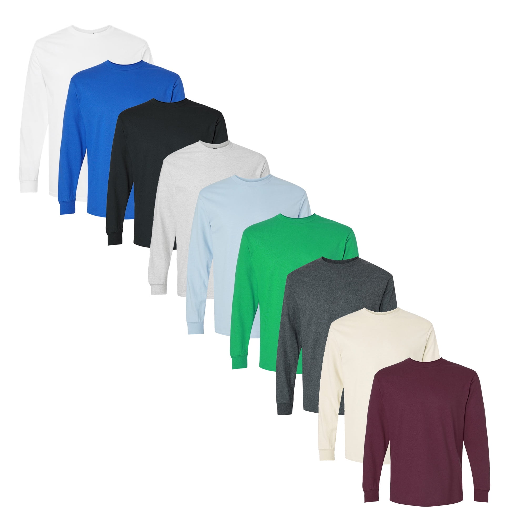 GILDAN Ultra Cotton Long Sleeve T-Shirt - Heavyweight 100% Cotton Tee, Royal Blue, XXXX-Large - View #4