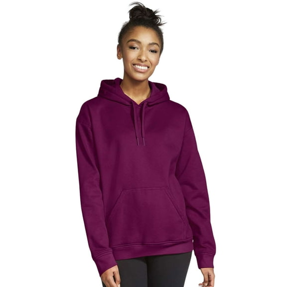 Gildan Unisex Softstyle Hooded Sweatshirt, 80/20 Cotton/Polyester Winter Long Sleeve Fleece Hoodies (Maroon, 3XL)
