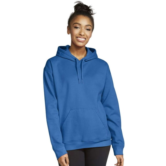 Gildan Unisex Softstyle Hooded Sweatshirt, 80/20 Cotton/Polyester Winter Long Sleeve Fleece Hoodies (Royal, S)