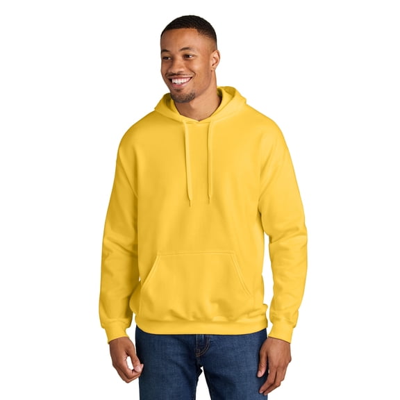 Gildan Unisex Softstyle Hooded Sweatshirt, Cozy Midweight Fleece Pullover Hoodie, Daisy, L