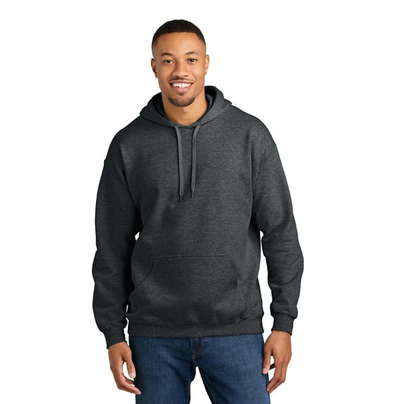 Gildan Unisex Softstyle Hooded Sweatshirt, Cozy Midweight Fleece Pullover Hoodie, Dark Heather, 2XL