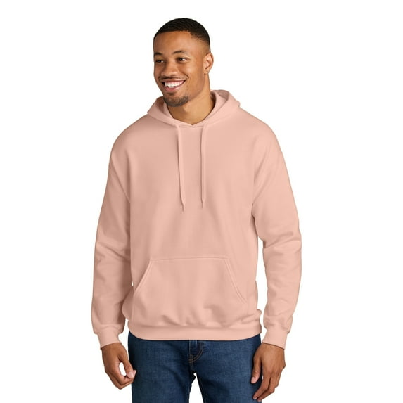 Gildan Unisex Softstyle Hooded Sweatshirt, Cozy Midweight Fleece Pullover Hoodie, Dusty Rose, XL