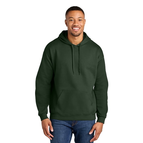 Gildan Unisex Softstyle Hooded Sweatshirt, Cozy Midweight Fleece Pullover Hoodie, Forest Green, 3XL