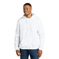 thumbnail image 1 of Gildan Unisex Softstyle Hooded Sweatshirt, Cozy Midweight Fleece Pullover Hoodie, White, 3XL, 1 of 5