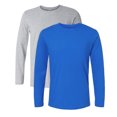 thumbnail image 1 of Gildan Unisex Softstyle Long Sleeve T-Shirt 100% Ring-Spun Cotton Crewneck Long Tee Shirt for Men (Royal+Sport Grey 2 Pack, 2XL), 1 of 8