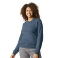 thumbnail image 1 of Gildan Unisex Softstyle Long Sleeve T-Shirt 60/40 Ring-Spun Cotton/Polyester Crewneck Classic Fit Casual Tee (Navy-Mist, 3XL), 1 of 7
