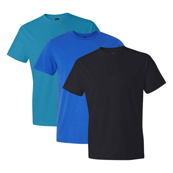 Gildan Unisex Softstyle T-Shirt 100% Ring-Spun Cotton, Lightweight Plain Tees in Bulk Packs, Assorted Colors (Dark Color 3 Pack, 3XL)