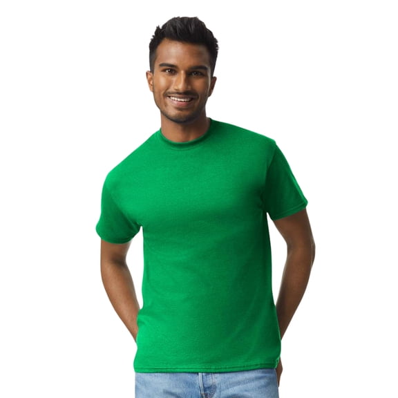 Gildan Unisex Ultra Cotton Crewneck T-Shirt Classic Tee Shirt (Antique Irish Green, M)