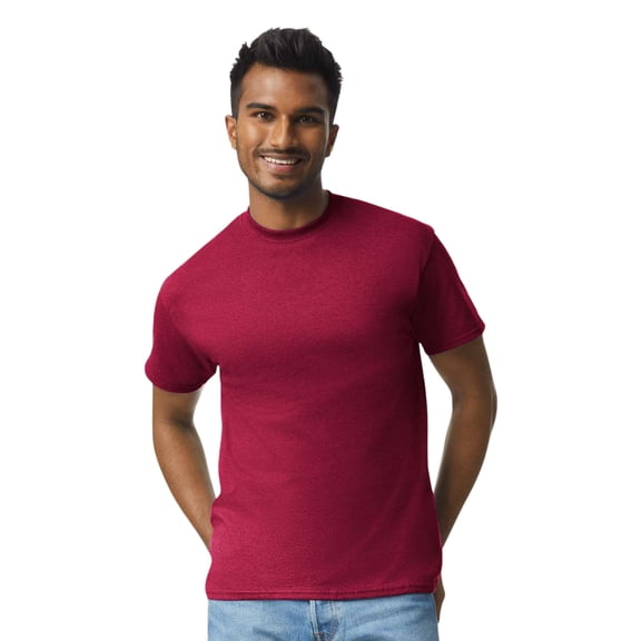 Gildan Unisex Ultra Cotton Crewneck T-Shirt Classic Tee Shirt (Cardinal Red, M)