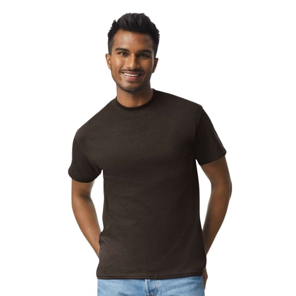 Gildan Unisex Ultra Cotton Crewneck T-Shirt Classic Tee Shirt (Dark Chocolate, XL)