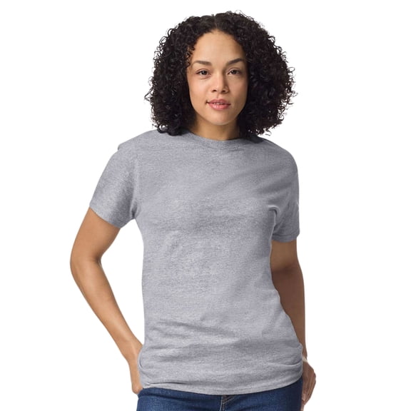 Gildan Unisex Ultra Cotton Crewneck T-Shirt Classic Tee Shirt (Sport Grey, XL)