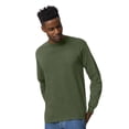 thumbnail image 1 of Gildan Unisex Ultra Cotton Long Sleeve T-Shirt 100% Cotton Classic Fit Casual Tee (Military-Green, 2XL), 1 of 7