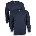 thumbnail image 1 of Gildan Unisex Ultra Cotton Long Sleeve T-Shirt, 2-Pack, up to size 5xl, 1 of 4