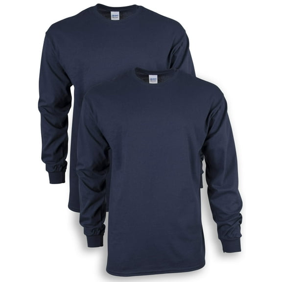 Gildan Unisex Ultra Cotton Long Sleeve T-Shirt, 2-Pack, up to size 5xl