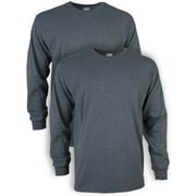 GILDAN Men's Ultra Cotton Long Sleeve T-Shirt, 2-Pack, up to size 5xl
