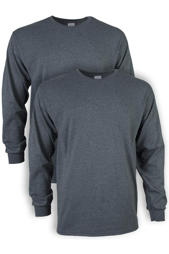 Unisex Ultra Cotton Long Sleeve T-Shirt, 2-Pack, up to size 5xl