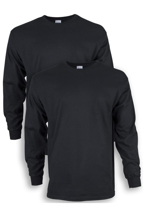 Unisex Ultra Cotton Long Sleeve T-Shirt, 2-Pack, up to size 5xl