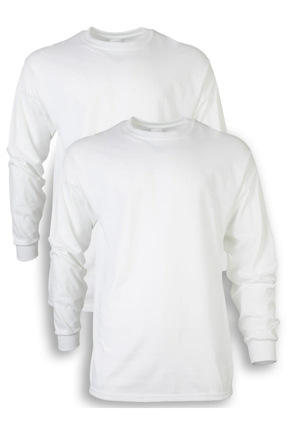 Unisex Ultra Cotton Long Sleeve T-Shirt, 2-Pack, up to size 5xl