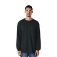 thumbnail image 1 of Gildan Unisex Ultra Cotton Long Sleeve T-Shirt, 5 Pack Everyday Crewneck Ribbed Collar Black Tee, S, 1 of 4