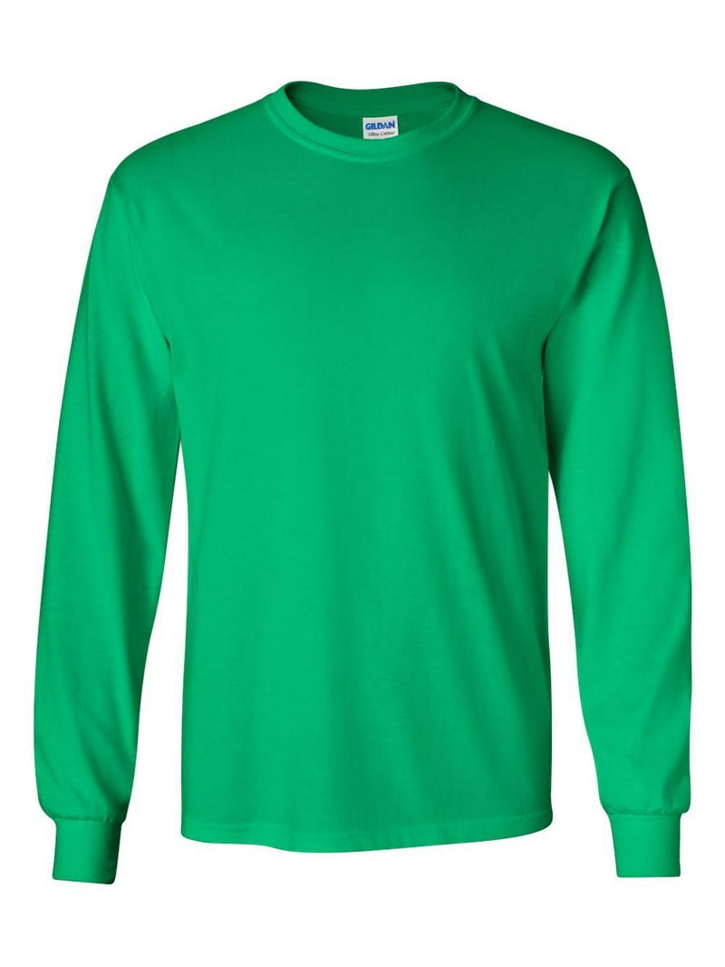 Gildan Men's Ultra Cotton Long Sleeve Tee Shirt - Walmart.com