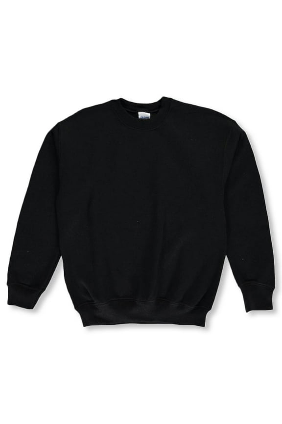 Unisex Youth Crewneck Sweatshirt (Sizes 4 - 20) Color: black Size: m/10-12