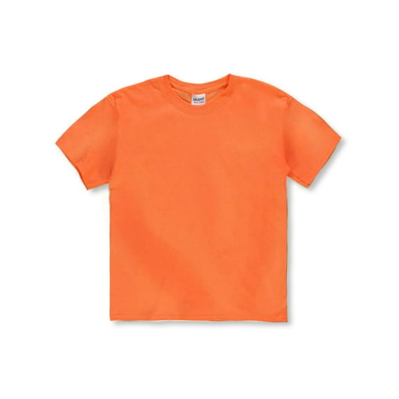 Gildan Unisex Youth T-Shirt Color: orange Size: l/14-16