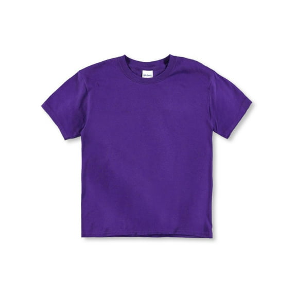 Gildan Unisex Youth T-Shirt Color: purple Size: s/6-8