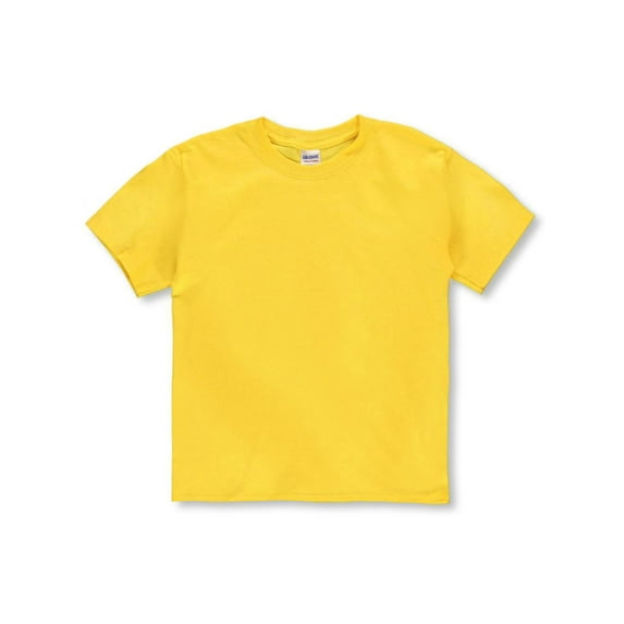 Gildan Unisex Youth T-Shirt Color: yellow Size: s/6-8