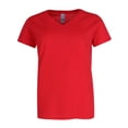 thumbnail image 1 of Gildan  V-neck Cotton Short Sleeve Tee (Women's Plus), 1 of 5