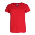 thumbnail image 1 of Gildan  V-neck Cotton Short Sleeve Tee (Women), 1 of 5