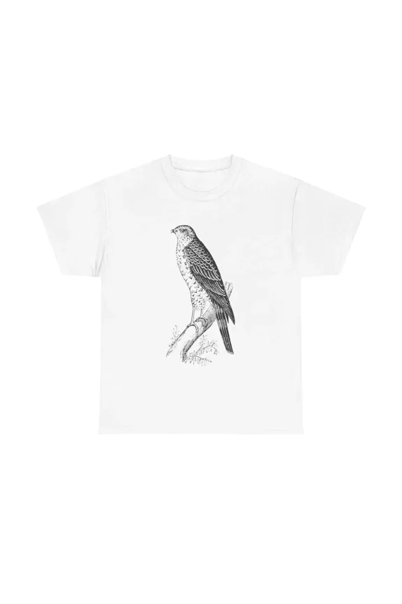 Vintage Hawk T-Shirt - bird nature wildlife ornithology avian raptor falcon sky
