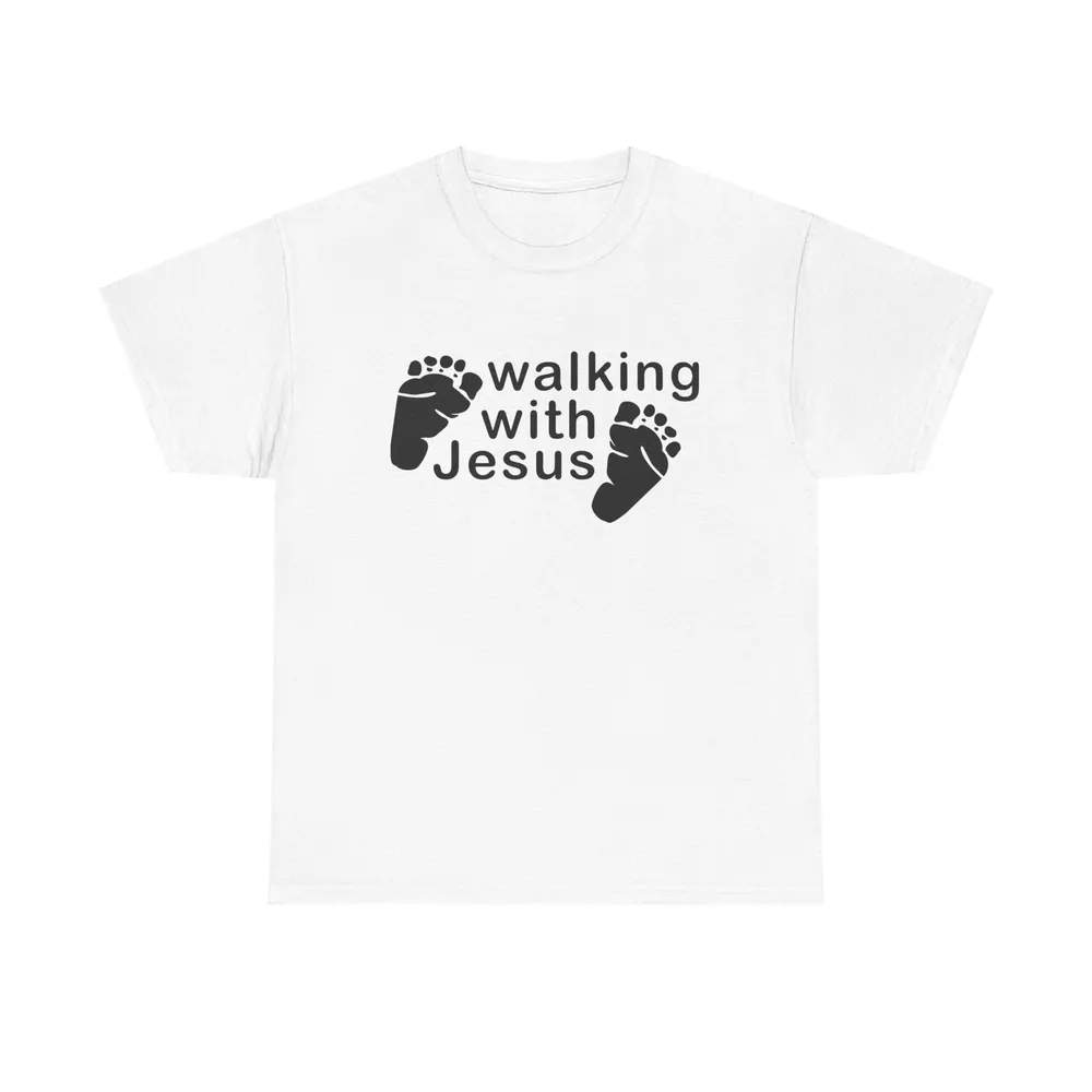 Gildan Walking With Jesus Baby Feet T Shirt Walmart Gildan walking with jesus baby feet t shirt walmart