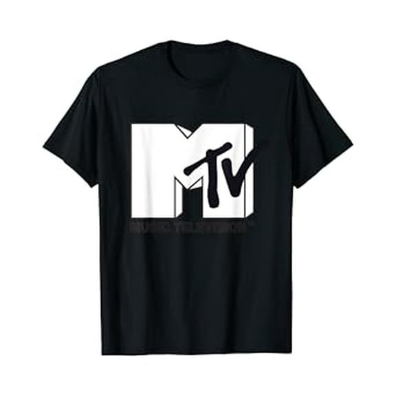 Gildan White Fill With Black Ink Mtv Logo Hot Trending T-Shirt Unisex S To 5Xl