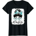 thumbnail image 1 of Gildan WoChef Messy Bun Bleached Appreciation World Health Day T-Shirt Gift for Men Women Unisex Tee, 1 of 2