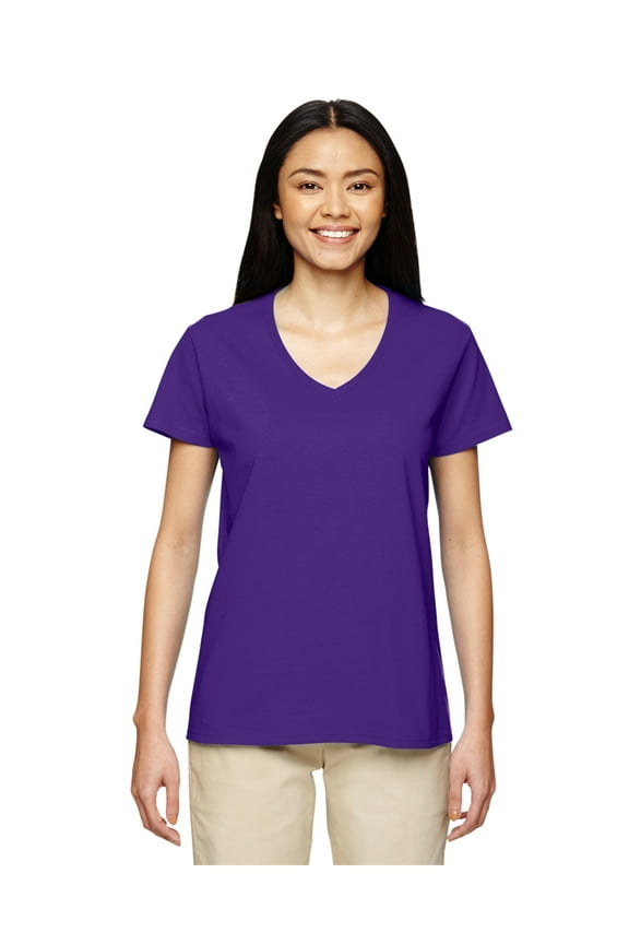 Women's 1/2" Collar Taped Neck and Shoulder T-Shirt, Style G5V00L