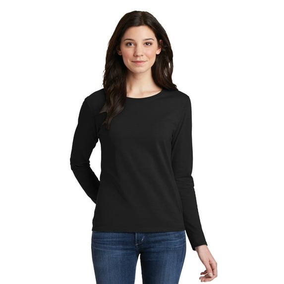 Gildan Women's 100 Percent Cotton Long Sleeve T-Shirt. 5400L