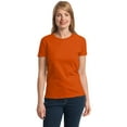 thumbnail image 1 of Gildan Women's 100 Percent Cotton Short Sleeve Taped Neck T-Shirt. 2000L, 1 of 1