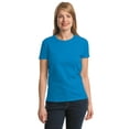 thumbnail image 1 of Gildan Women's 100 Percent Cotton Short Sleeve Taped Neck T-Shirt. 2000L, 1 of 1