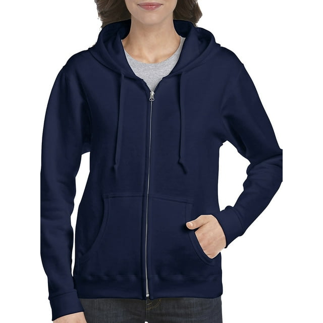Gildan Women's Athleisure Heavy Blend Full Zip Hooded Sweatshirt ...