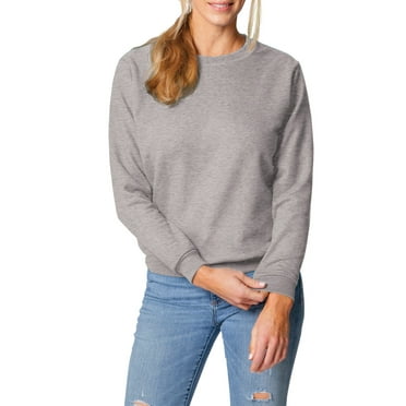 Gildan Women's Athleisure Soft Cotton Crewneck Fleece Sweatshirt