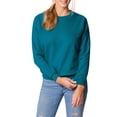 thumbnail image 1 of Gildan Women's Athleisure Soft Cotton Crewneck Fleece Sweatshirt, 1 of 1
