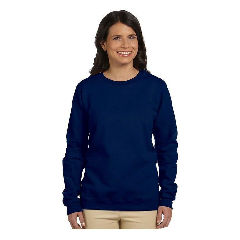 Gildan Women s Heavy Blend Fleece Crewneck Sweatshirt Style G180FL Walmart