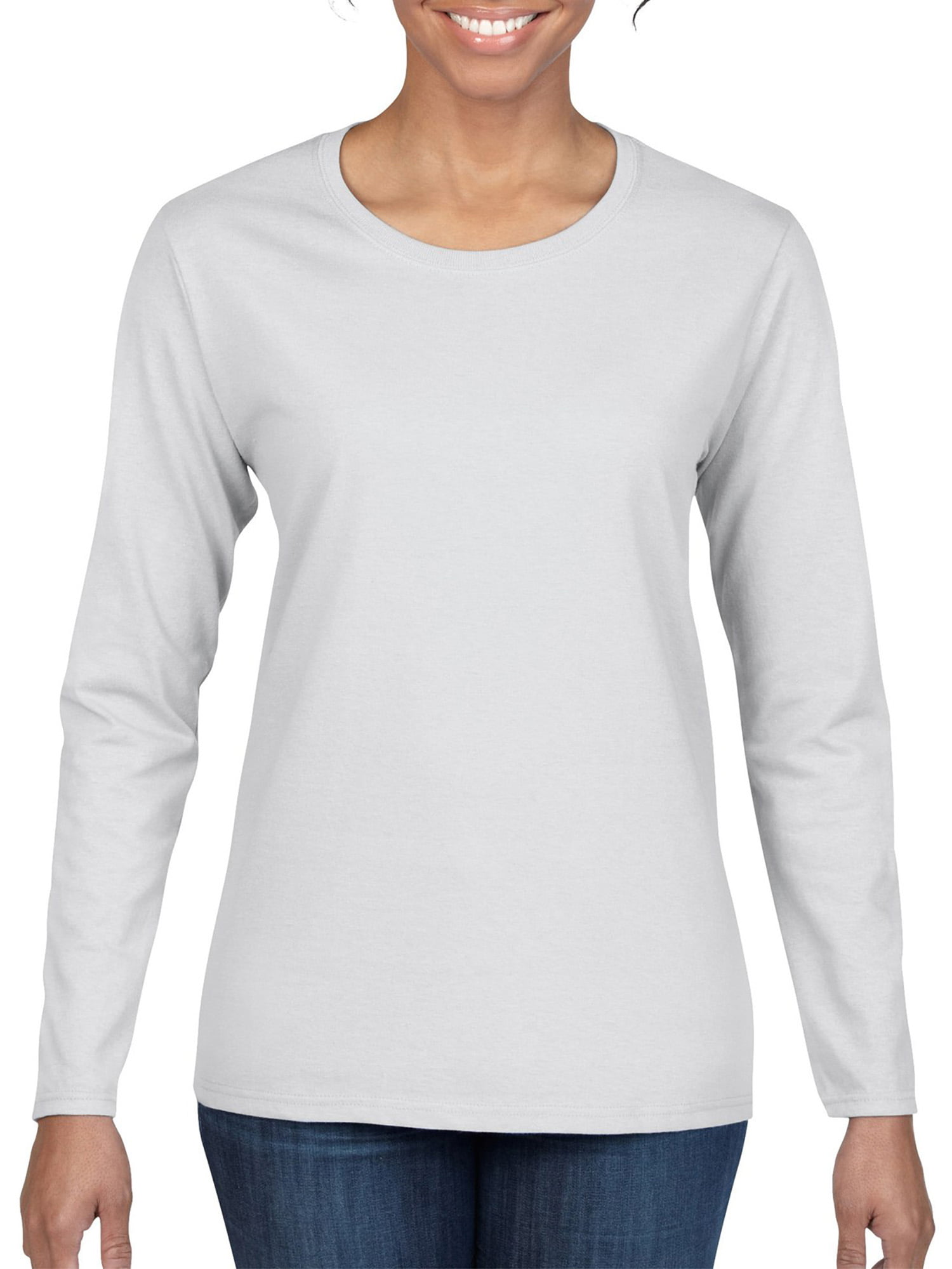 Gildan Women's Heavy Cotton Classic Long Sleeve T-Shirt - Walmart.com