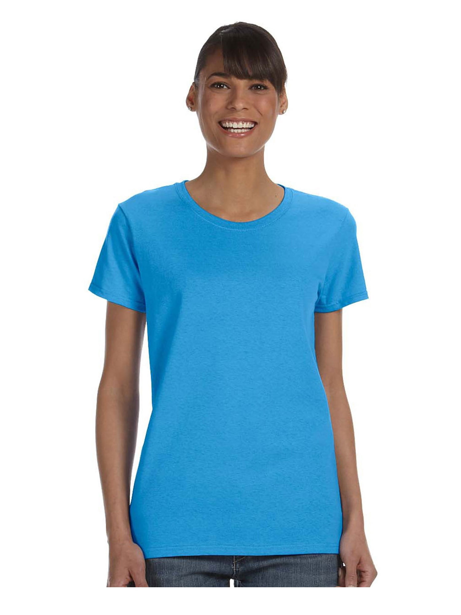 Gildan Uomo Heavy Cotton T-Shirt Jersey 100% Cotone Con Collo Nastro - Leggera, Taglie S-3XL, Colori Vari