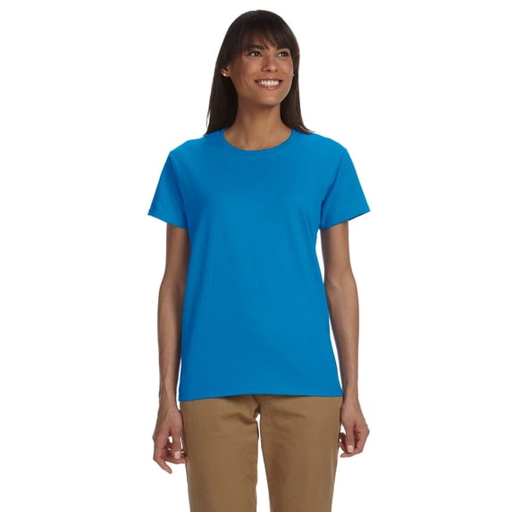 Gildan Women's Seamless Double Needle Preshrunk T-Shirt, Style G2000L