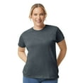 thumbnail image 1 of Gildan Women's Short Sleeve T-Shirt 100% Cotton Classic Fit Crew Neck Solid Color Tee (Dark-Heather, L), 1 of 7