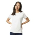 thumbnail image 1 of Gildan Women's Short Sleeve T-Shirt 100% Cotton Classic Fit Crew Neck Solid Color Tee (White, L), 1 of 7